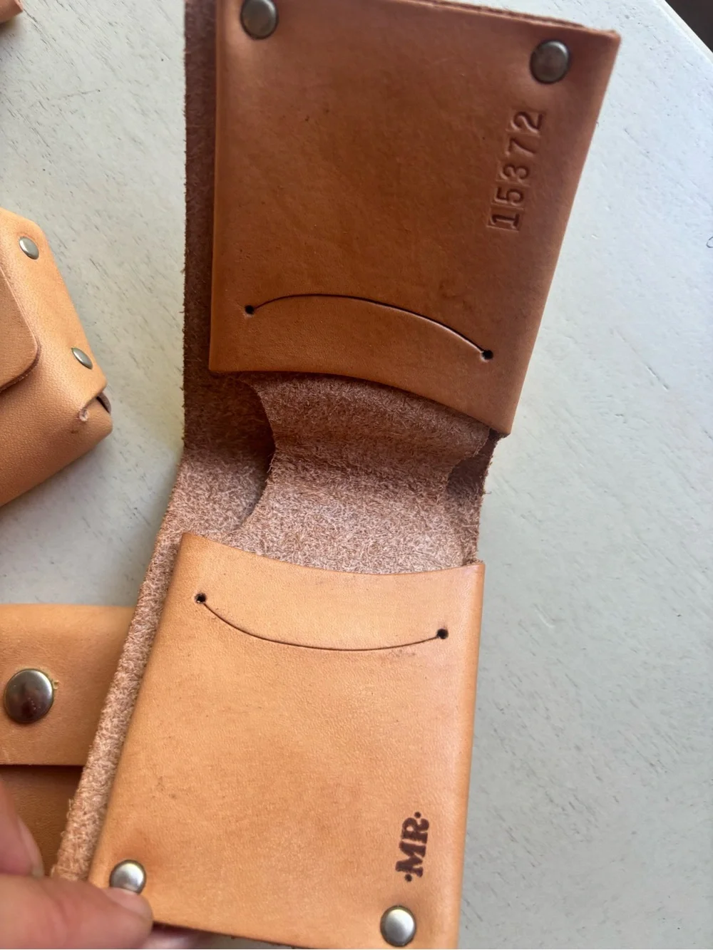 Mr. Lentz Leather messenger bag / travel set